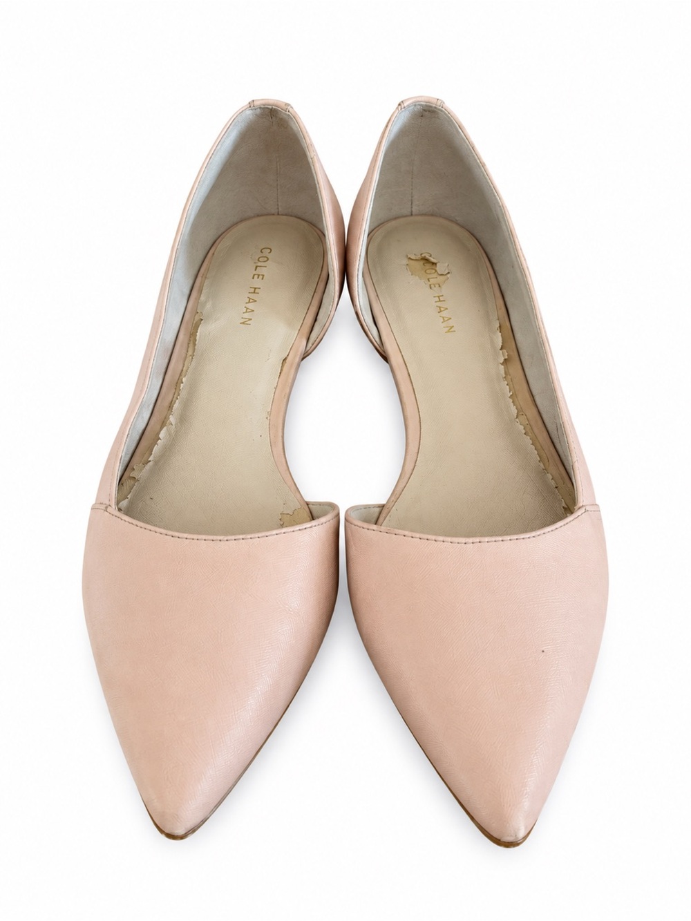Cole Haan Pointed Toe Flats — Tan/Nude Size 5